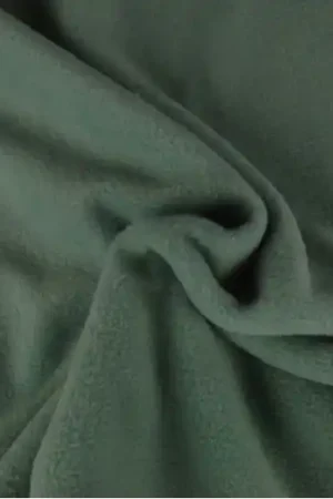 Weekendaanbieding Fleece stof – Oud groen