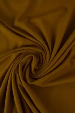 Aanbieding Katoen tricot – Donker okergeel