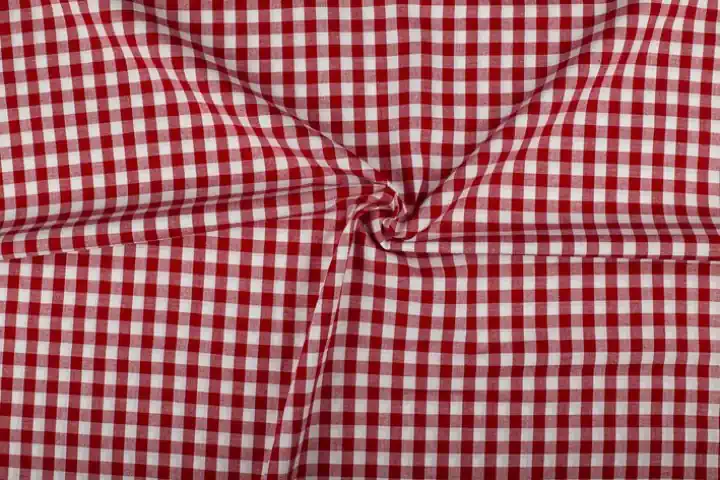 Meest Verkocht Rood wit geruit katoen – Boerenbont met 10mm ruit