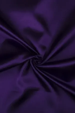 Voordeelprijs Satijn donkerpaars – Glanzende polyester stof