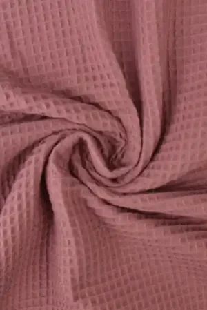 Wafelstof – Donker oud roze Meest Verkocht