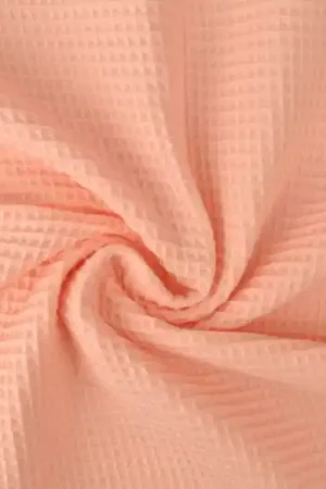 Wafelstof – Zalmroze Fabrieksprijs