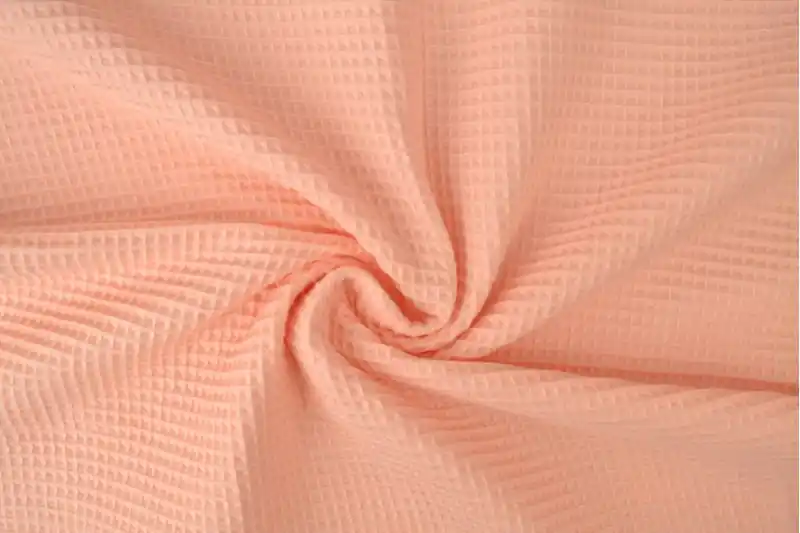 Wafelstof – Zalmroze Fabrieksprijs