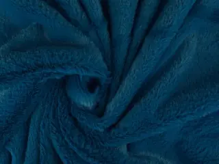 Zachte bont stof – Petrol – Pluche stoffen Dagaanbieding