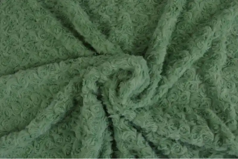 Zachte bont stof – Roses – Mintgroen Merkproduct