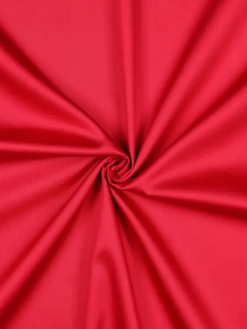 Aanbieding Katoen satijn cerise