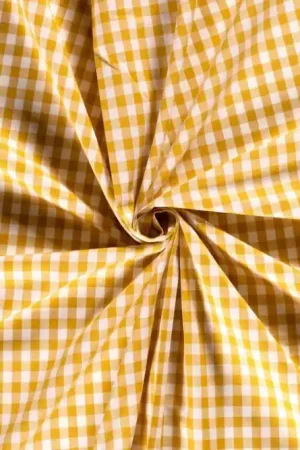 Voordeelprijs Boerenbont stof oker middel