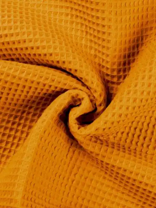 Wafeldoek okergeel Koop Vandaag