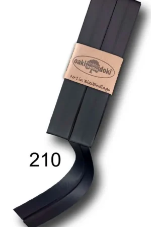 Koop Online Biaisband satijn nachtblauw 210