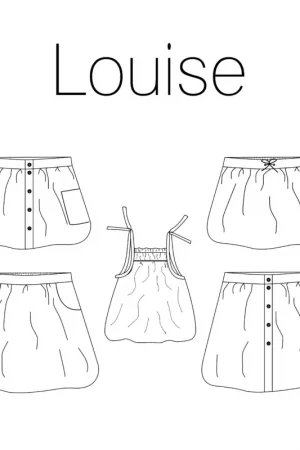 Populair Iris May - Louise top en rok (geprint met digitale handleiding)