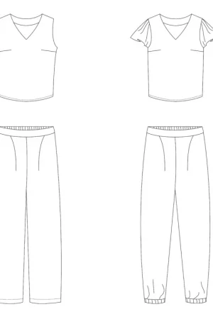 Bel'Etoile - Nia top\\/broek dames (papieren patroon) Direct Verzonden