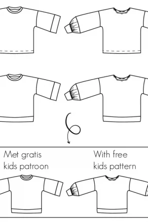 Betaalbaar Bel'Etoile - Laure top\\/sweater (dames en kids) papieren patroon