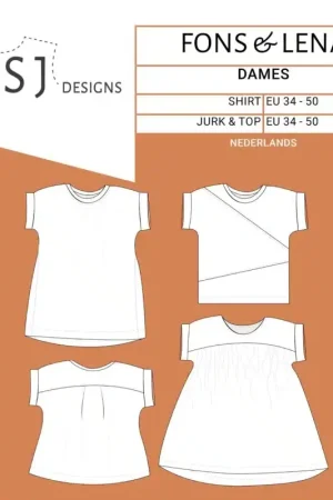 WISJ - Fons shirt & Lena jurk\\/top dames (papieren patroon) Merkproduct
