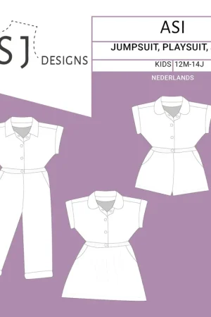 WISJ - Asi jumpsuit\\/playsuit\\/jurk kids (papieren patroon) Merkproduct
