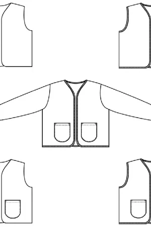 Bel'Etoile - Junna gilet\\/vest dames en kids (papieren patroon) Weekendaanbieding