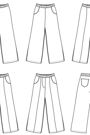 Rechtstreeks Van De Fabrikant Bel'Etoile - Bay pants dames (papieren patroon)