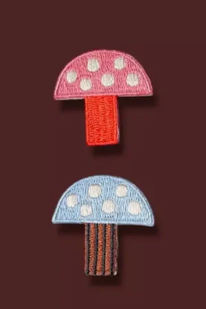 HejPatches - strijkapplicatie paddenstoelen set Laatste Kans