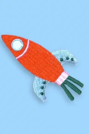 Aanbieding HejPatches - strijkapplicatie raket