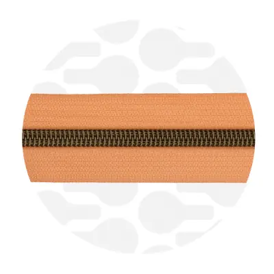 Zipper Zoo – Nylon rits apricot – 1 meter Hoge Kwaliteit
