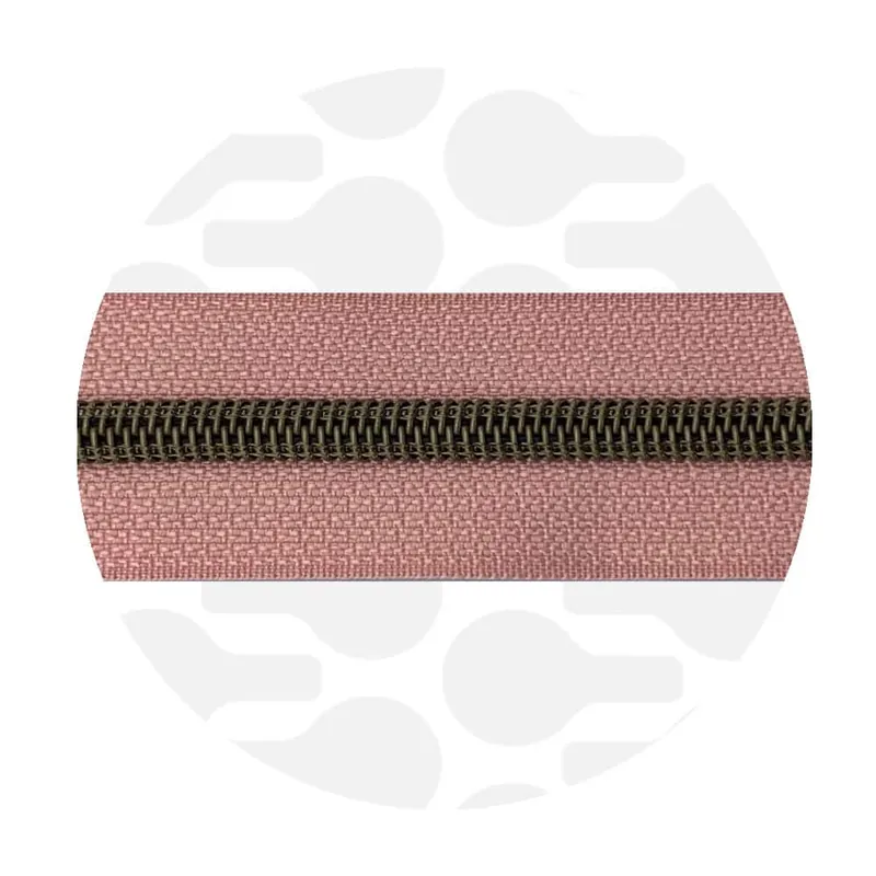 Zipper Zoo – Nylon rits powder pink – 1 meter Superprijs