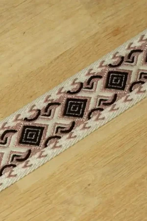 Tassenband print 50mm oudroze Flitsaanbieding