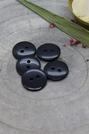 Atelier Brunette - Knopen 10mm - Glans - Deep Charcoal Hoge Kwaliteit