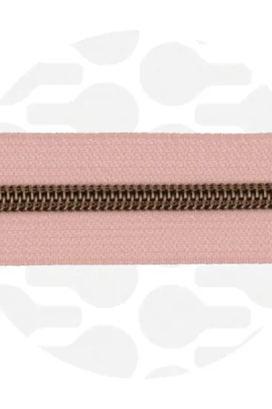 Zipper Zoo – Nylon rits frosted peach – 1 meter Merkproduct