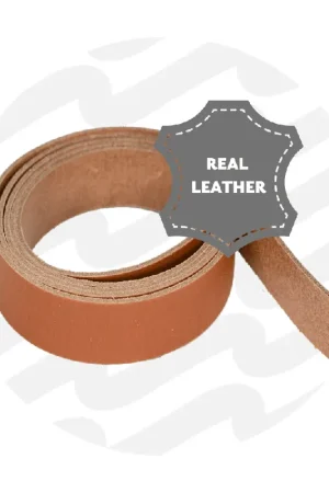 Zipper Zoo - Leren band 20mm amber - 130cm Snelle Levering