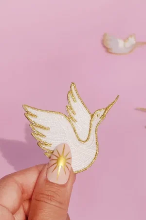 Malicieuse - strijkapplicatie ooievaar Beste Prijs