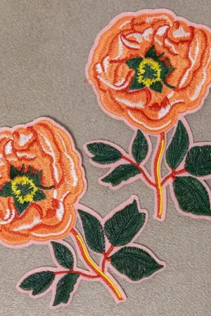 Applicatie roos koraal\\/roze Merkproduct