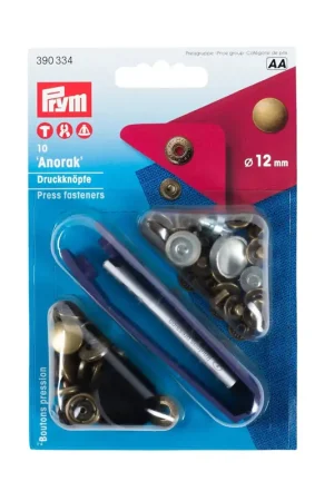 Gecertificeerd Prym - Anorak drukknopen - 12 MM - Brons