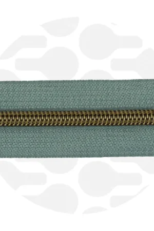 Zipper Zoo – Nylon rits smokey green – 1 meter Koop Vandaag