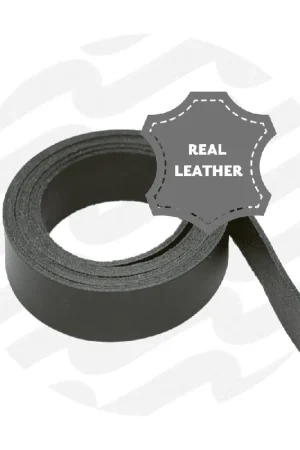 Zipper Zoo - Leren band 25mm zwart - 130cm Laatste Kans