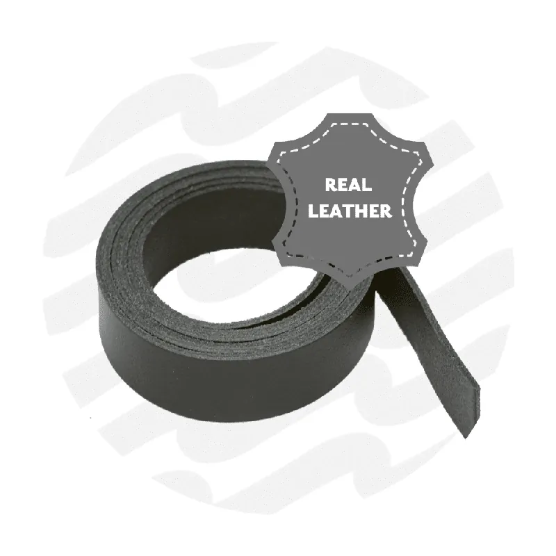 Zipper Zoo - Leren band 25mm zwart - 130cm Laatste Kans