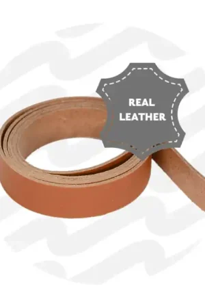 Zipper Zoo - Leren band 25mm amber - 130cm Actieprijs