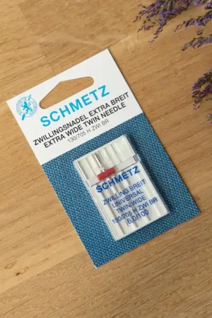 Schmetz tweelingnaald extra breed 6,0\\/100 Tijdelijk Beschikbaar