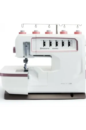 Alleen Vandaag Husqvarna Viking lock-coverlockmachine Amber Air S500