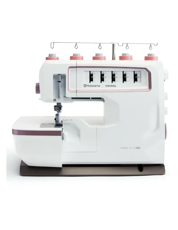 Alleen Vandaag Husqvarna Viking lock-coverlockmachine Amber Air S500