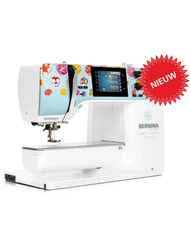 Bernina 570QE Kaffe Fasset incl. borduurmodule Korting