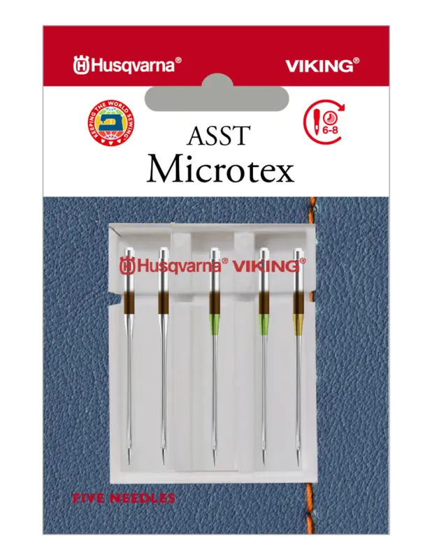 Alleen Vandaag Husqvarna-Viking Microtex MIX 60 / 70 / 80 (5 stuks) Naalden