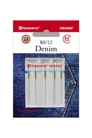 Alleen Vandaag Husqvarna-Viking Denim 80 (5 stuks) Naalden