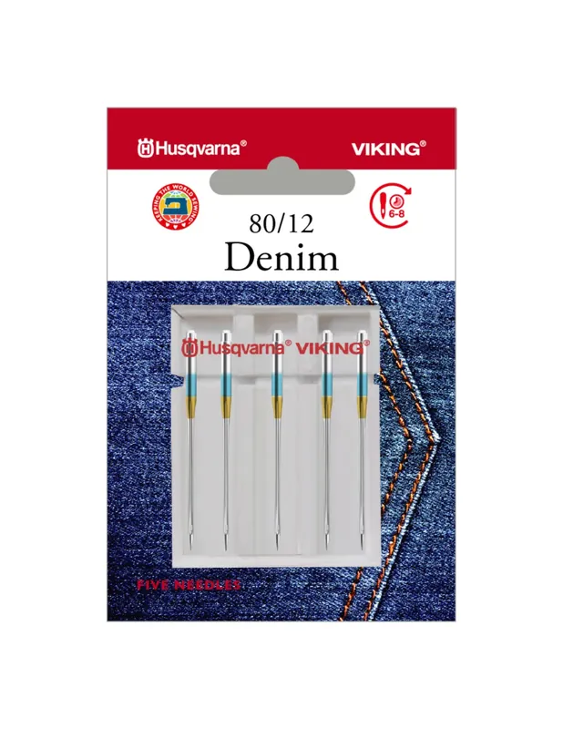 Alleen Vandaag Husqvarna-Viking Denim 80 (5 stuks) Naalden