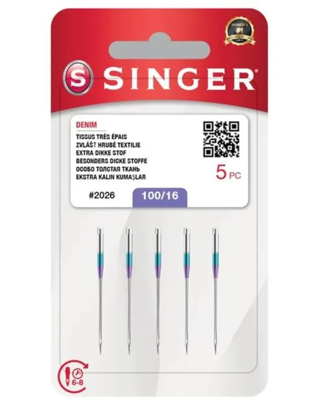 Snelle Levering Singer denim naalden dikte 100 2026