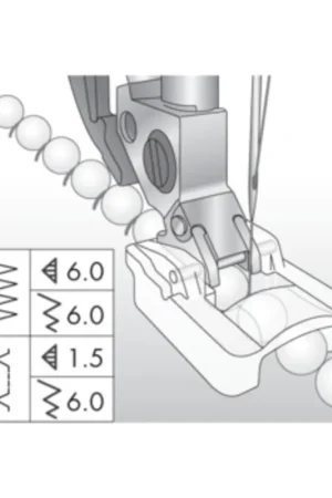 Koop Vandaag Pfaff Kraalvoet 6mm