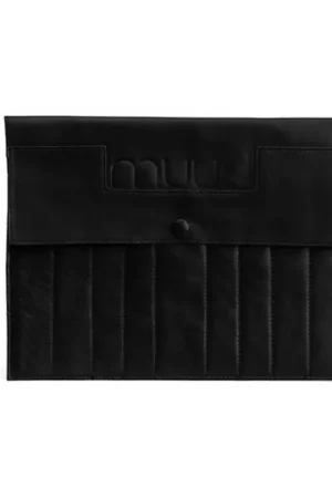 Flitsaanbieding MUUD Oslo XL. Handgemaakt leren etuit voor sokkennaalden en verwisselbare breinaalden 22x28cm