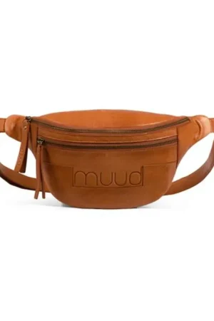 Beste Prijs MUUD Vegas. Handgemaakt leren heuptas 17x38cm