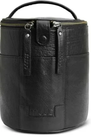 Superprijs MUUD Saturn. Handgemaakt leren tas voor handwerkprojecten 20xØ16cm