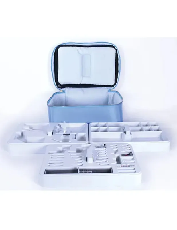 Bestel Nu Janome Accessoire koffer met inlegbakjes blauw