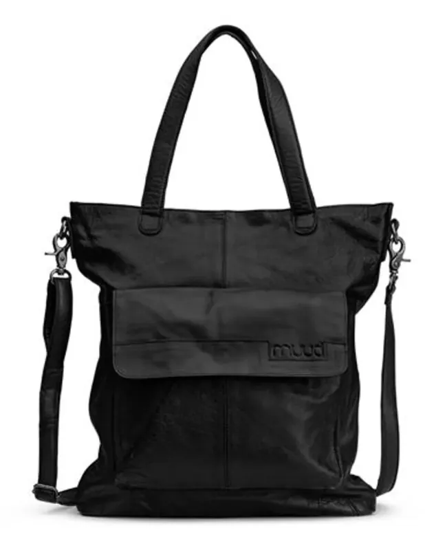 Exclusieve Aanbieding MUUD Arendal. Handgemaakt leren tas voor handwerkprojecten 35x34cm