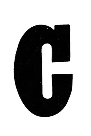 Applicatie Flockletter 6cm Gecertificeerd